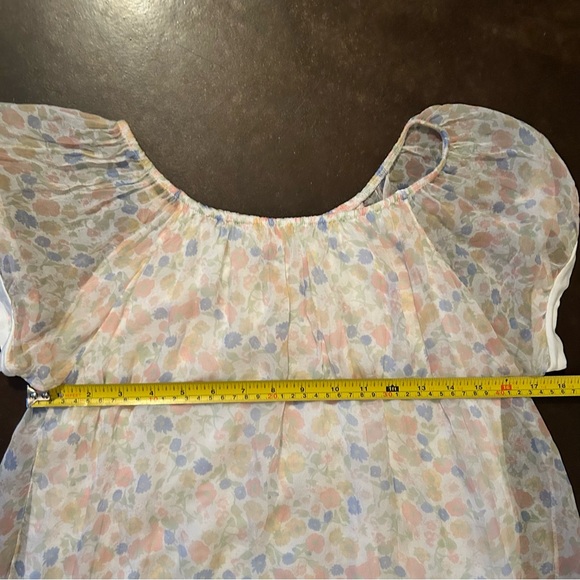 Elena Baldi- Silk- Made in Italy,  floral delicate baby doll, fairy core - Picture 8 of 10